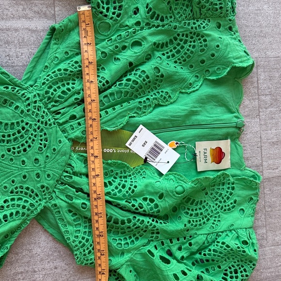 Farm Rio Green Dress size XXS NWT - Picture 9 of 9